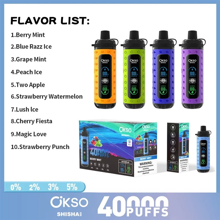 OKSO Shisha Max 40k Puffs best